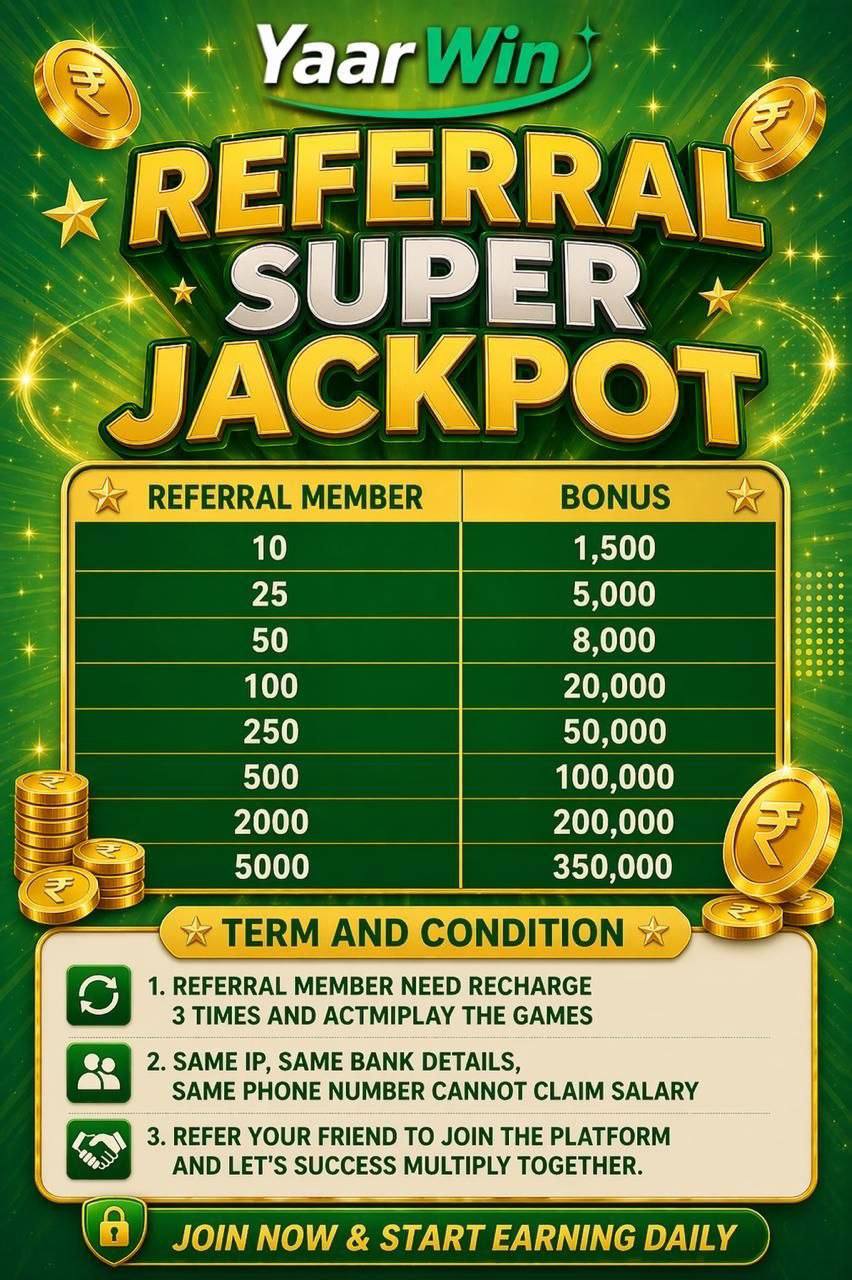 Community-facing banner celebrating member referrals.